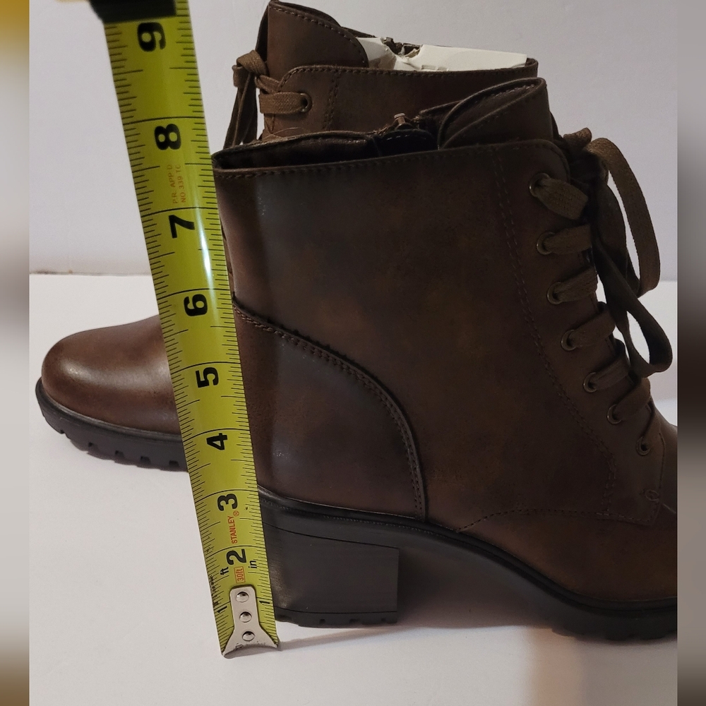 Frye And Co Ayla Womens Dark Brown Ankle Boots Size 9 - Picture 9 of 9